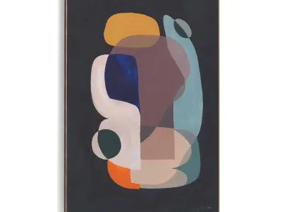 Plaster Two Photo Frame 430 Low-poly 3D model