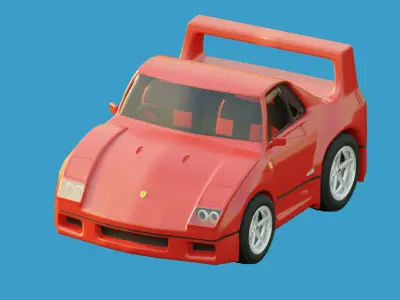 Ferrari F40 mini car 3D model