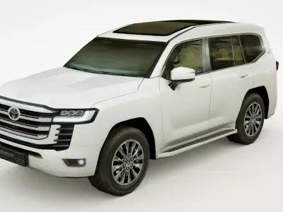 Toyota Land Cruiser 300 2022 Low-poly 3D model