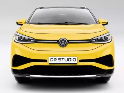 Volkswagen ID4 X 2021 Low-poly 3D model