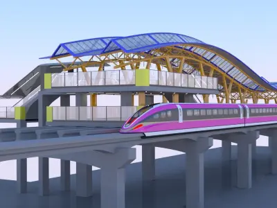 Maglev station 2024 II 3D model