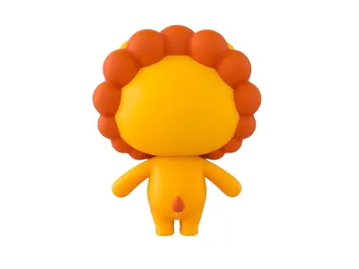 Character130 Rigged Lion 3D model