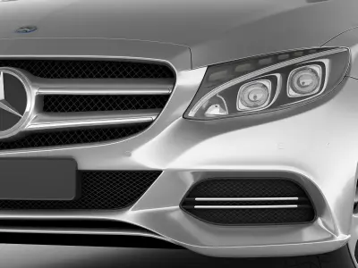 Mercedes C Class estate 2014 avantgarde 3D model
