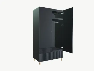 Wardrobe Low-poly 3D model