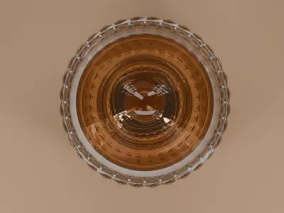 Luxury Cut Crystal Whiskey Tumbler - Realistic Glass - FBX GLB 3D model