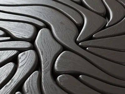 Abstract sculpture Symbiote 3D model