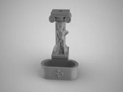 Child Peeing in Pool Incense Burner 3D print model