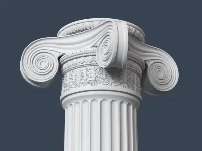 Ionic Column 002 3D model