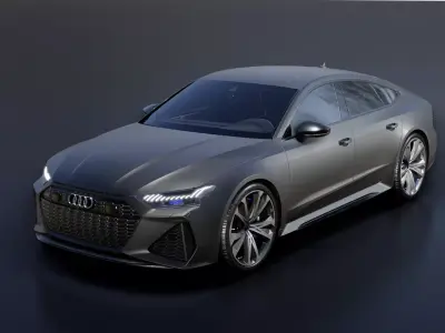 AUDI-RS7  Low-poly 3D model