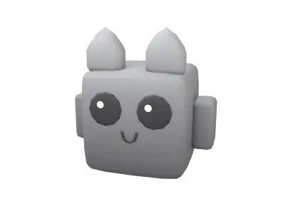 Basic Type Game Asset Pet Character v1 001 Low-poly 3D model