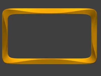 frames golden frame Free 3D model