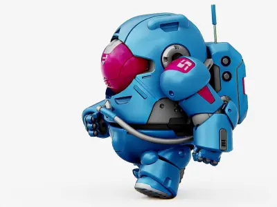 Among us Character-C  Rigged for Unreal Engine - Unity - MIXAMO  3D model