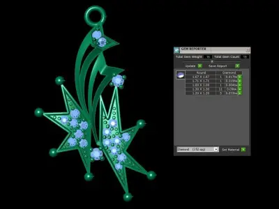 Star Pendant 3D print model