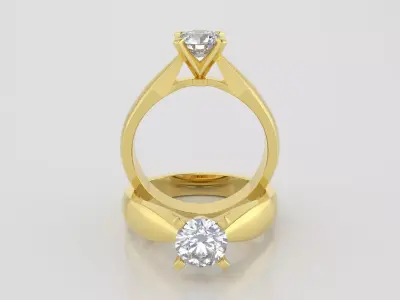 Round 0-75-CT Quarter Round Profile Shank Width 3-25mm 3D print model