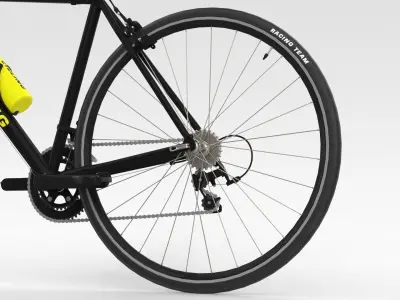 Racing Bicycle - Black 3D model