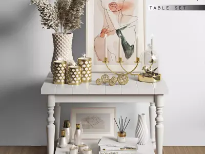 table set 01 3D model