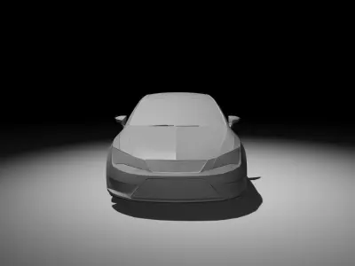 Seat Leon Low-poly 3D Model Low-poly 3D model
