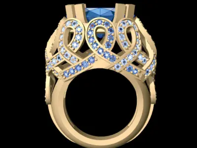 Infinity Lux Ring Free 3D print model