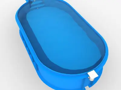 Oval Laguna Stred 3D model