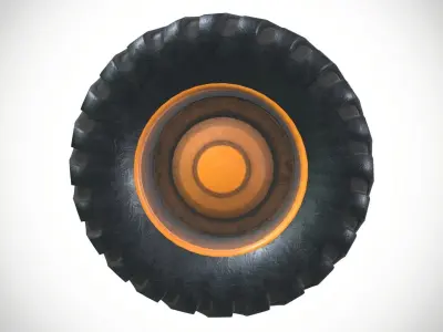 Heavy Vehicle Tyre 3D model