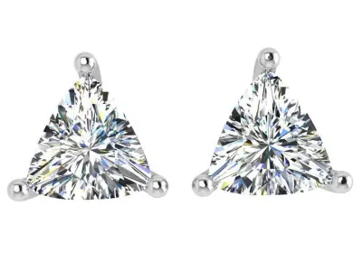 Triangulum Diamond Earring 4631 3D print model