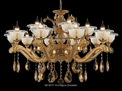 55177 Osgona Collection of Murano Glass Lamps 3D Model Pack