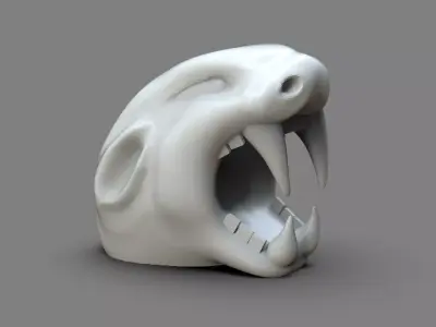 Jaguar Head 3D print model