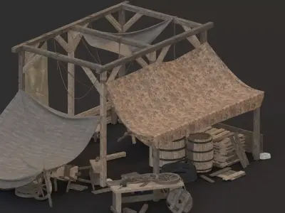 medieval  Low-poly 3D model