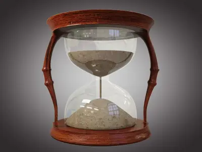 Hourglass Low-poly 3D model