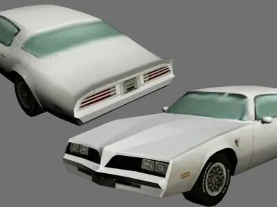 American Car 1 Free low-poly 3D model