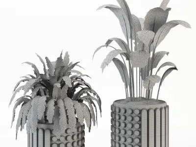 Indoorplant 01 Low-poly 3D model