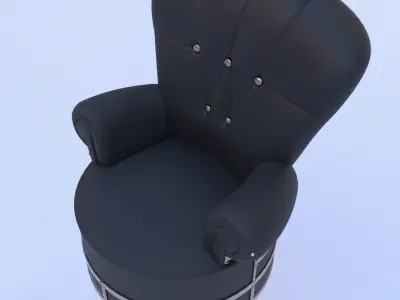 sofa chair Game model Low-poly 3D model