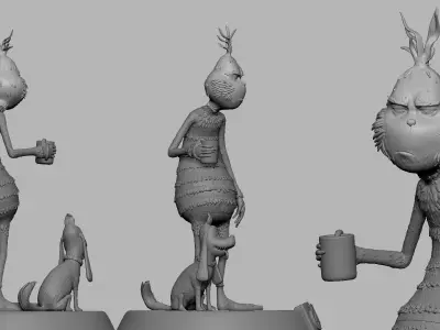 Grinchs Morning Coffee 3D print model