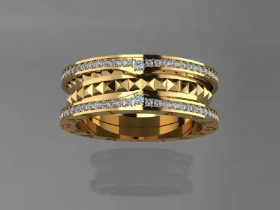 Bvlgari Ring  3D print model purchase