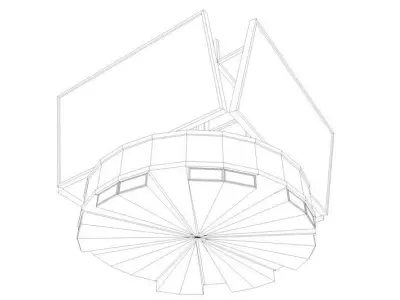 Jumbotron Bigscreen Lowpoly Low-poly 3D model