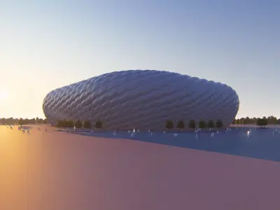 Football Stadium 3D model