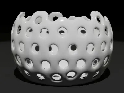 A Decor Pot - Blender 3D model