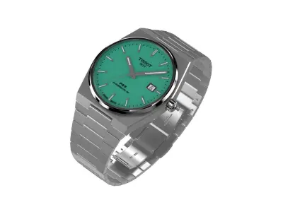 Tissot Prx Powermatic 80 40mm Green 3D model