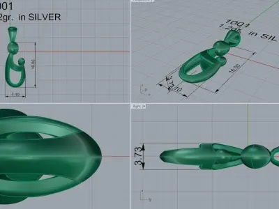 Mother Son Pendant 1001 3D print model