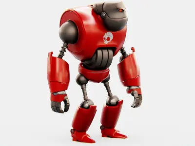 CRAZY FROG ROBOT Rigged for Unreal Engine - Unity - MIXAMO 3D model