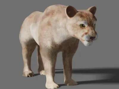 puma 3d lion 3D model