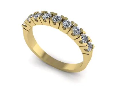 Diamonds Ring 01 3D print model