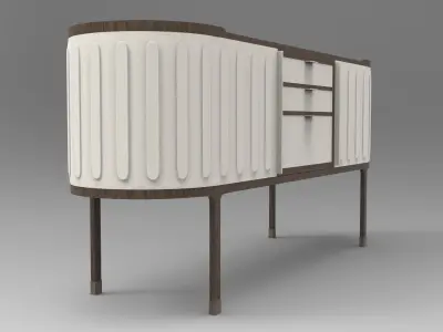 Dia Sideboard Low-poly 3D model