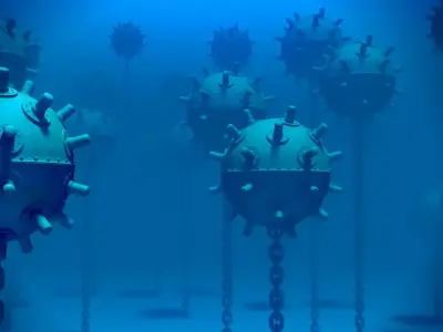 Underwater Naval Mine 3D model