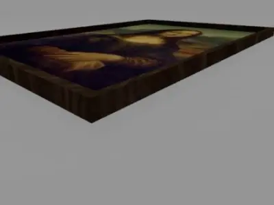 Mona Lisa Low-poly 3D model