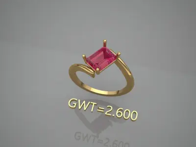 FASION  RING 3D model 2