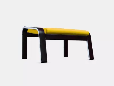 POANG Footstool 30 Low-poly 3D model