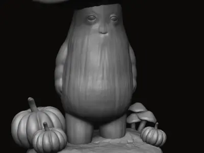 Mushroom Figure Pendant - Statue 3D print model