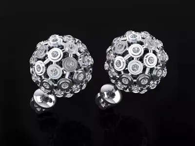 Ball Earrings  3D print model