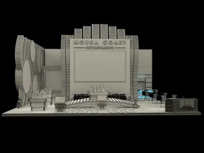  Booth Exhibition Stand a274 3D model